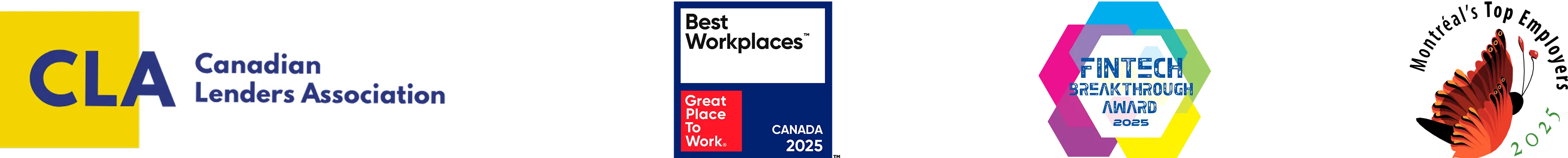 The image shows three logos in a row. From left to right, the first logo is for Fairstone, the second for Koru, and the third for Ontario Teachers' Pension Plan, which features a stylized apple with a leaf.