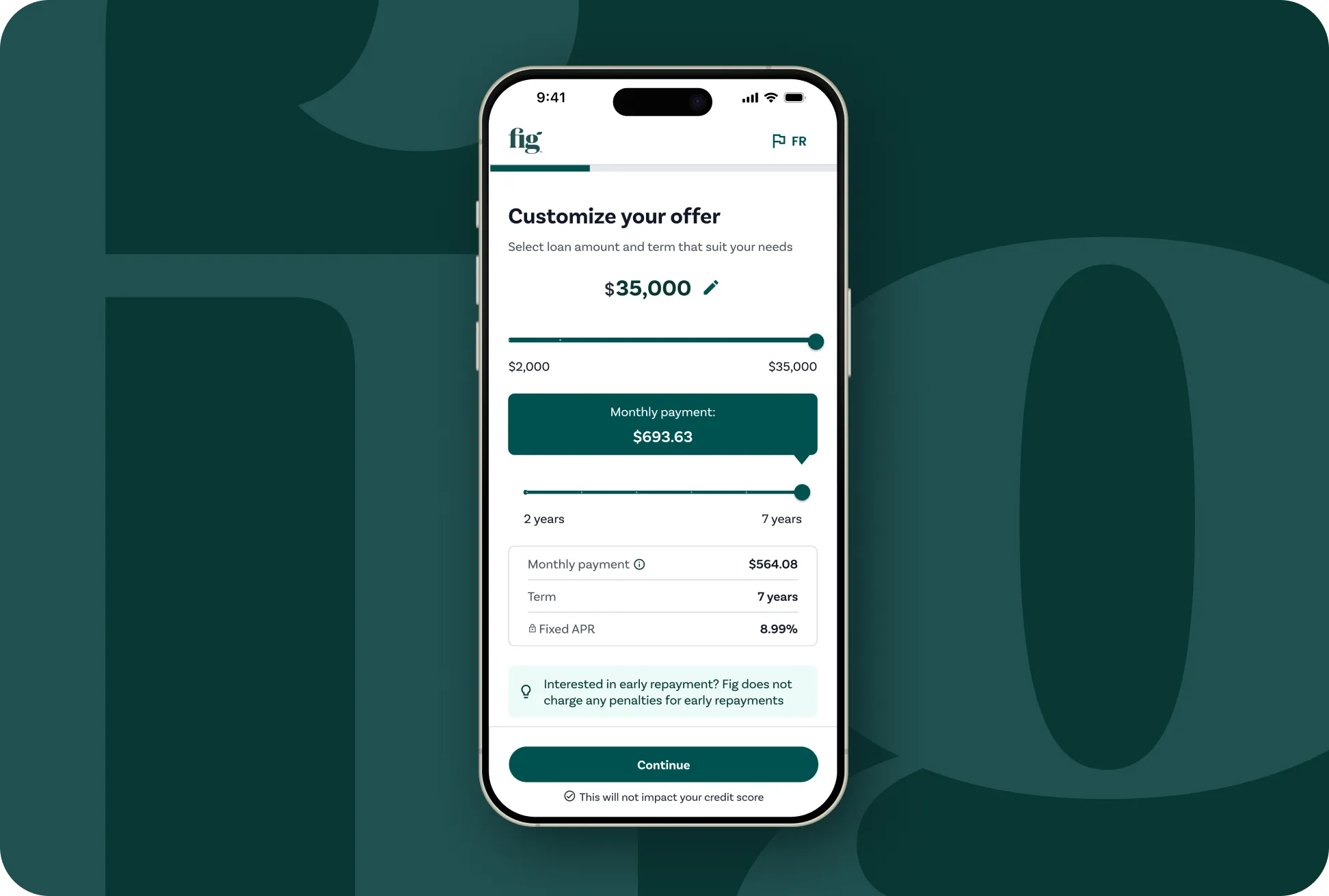 Apply in minutes